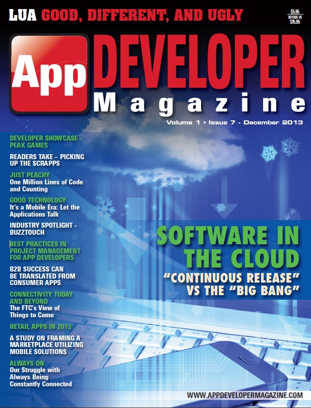 App Developer Magazine Dec13 issue App Developer Magazine Dec13 issue