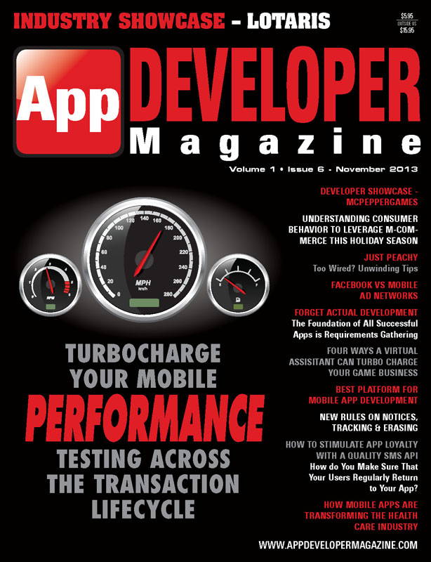App Developer Magazine Nov13 issue App Developer Magazine Nov13 issue