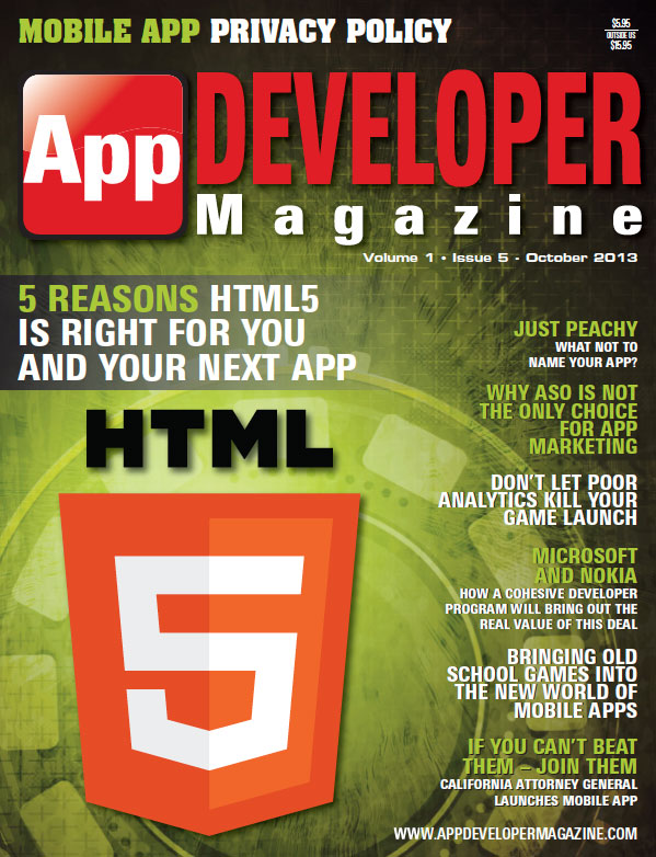 App Developer Magazine Oct13 issue App Developer Magazine Oct13 issue