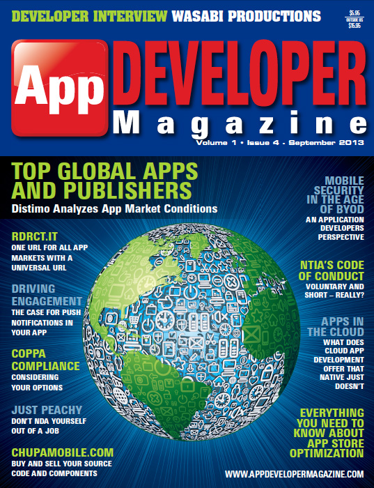 App Developer Magazine Sept13 issue App Developer Magazine Sept13 issue