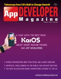 App Developer Magazine July 2018 issue App Developer Magazine July 2018 issue
